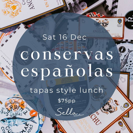 conservas españolas - tapas style lunch