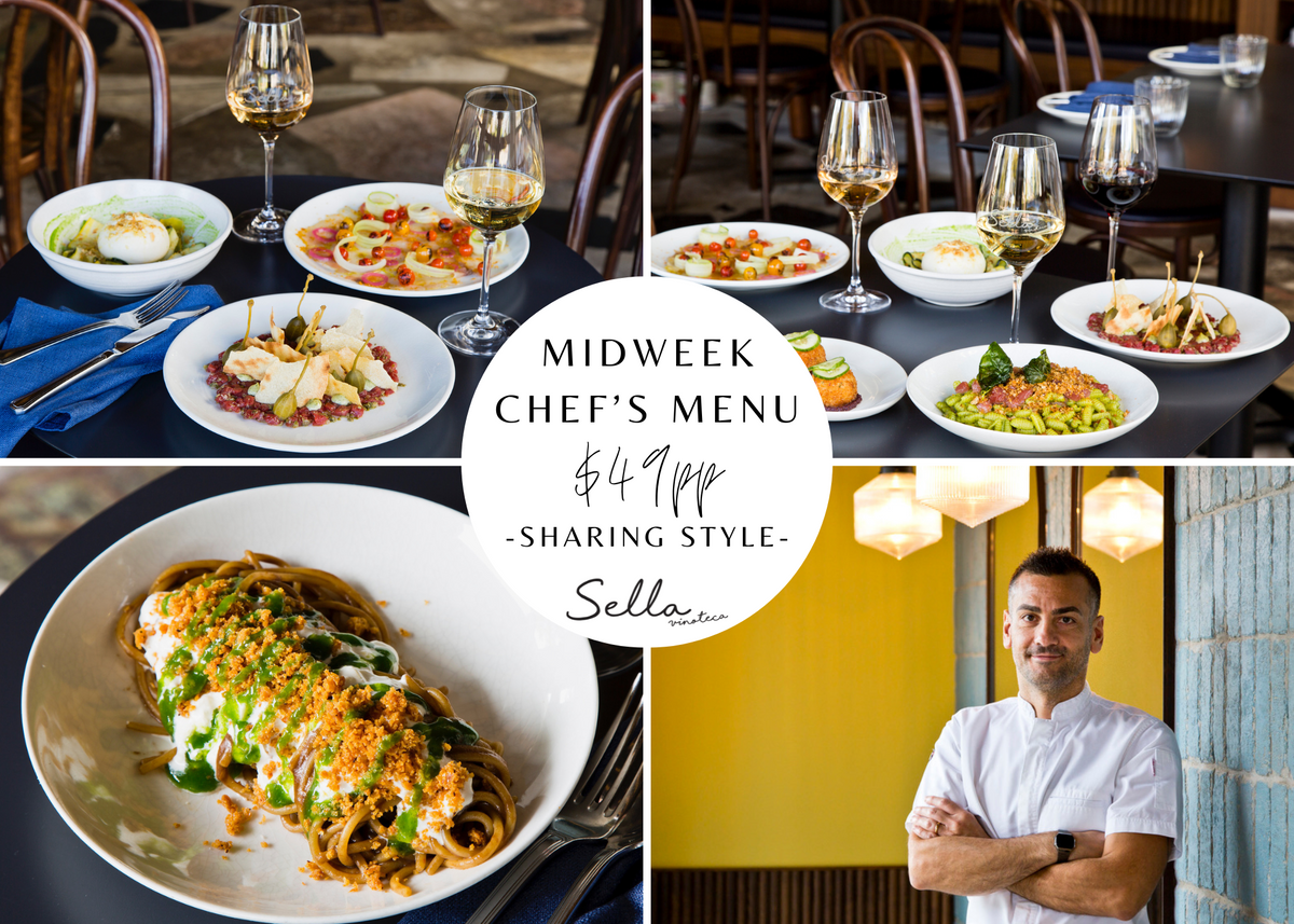 Midweek Chef's Menu - sharing style: entree & housemade pasta – Sella ...